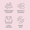 SHERO Comfortable Seamless Wireless Bralette with Removable Padded Cups and Designed for Gentle Shaping and Support