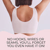 SHERO Comfortable Seamless Wireless Bralette with Removable Padded Cups and Designed for Gentle Shaping and Support