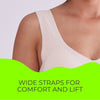 SHERO Comfortable Seamless Wireless Bralette with Removable Padded Cups and Designed for Gentle Shaping and Support